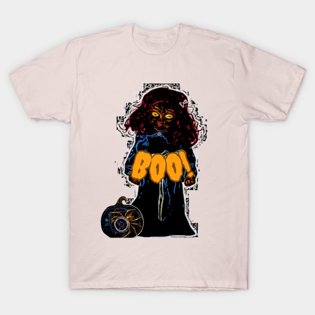 Boo! It's Halloween T-Shirt by TeeJaiStudio